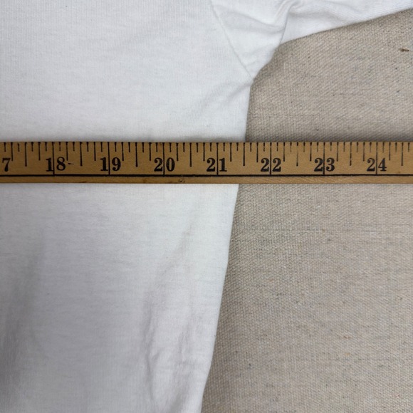 Vtg 1991 Jerzees Road Race Tee Men's M/L White Running‎ Labor Day Macon Tracks - Picture 7 of 9